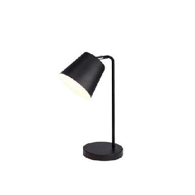 celes metal table desk lamp adjustable shade - black