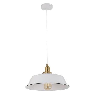 cerema pendant lamp light interior es 40w white angled dome od360mm