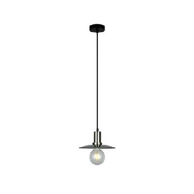 chapeau pendant lamp light interior es smoke glass coolie with satin chrome highlight od220mm