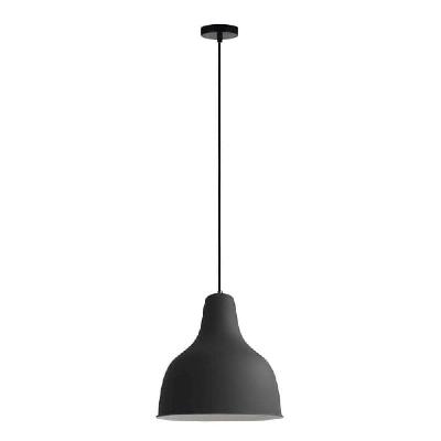 charlie modern hanging pendant light - black
