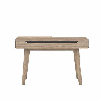 chase scandinavian study writing office desk - oak
