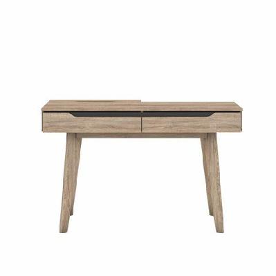 chase scandinavian study writing office desk - oak