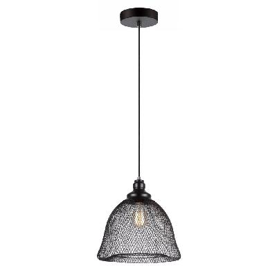 cheveux pendant lamp light interior es black mesh bell od330mm
