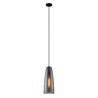 chuva pendant lamp light interior es smoke black glass ellipse with rain drop od135mm