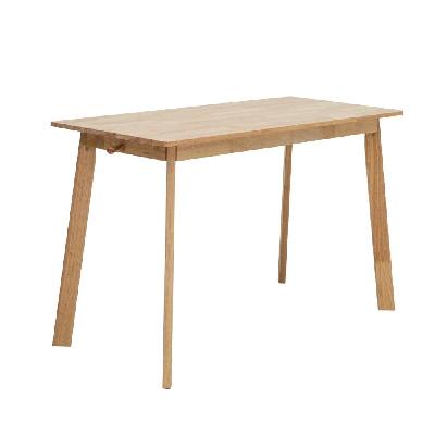 modern office computer writing study desk table 120cm w/ 2-drawers - oak