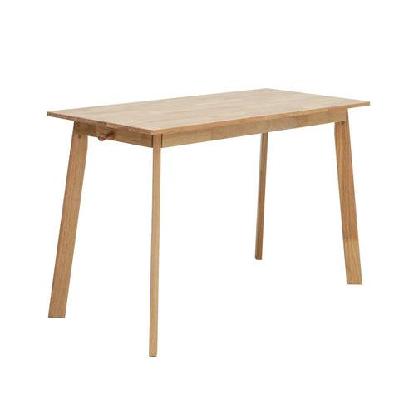 modern office computer writing study desk table 120cm w/ 2-drawers - oak