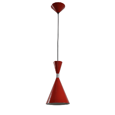 classic pendant lamp light interior es red cone od160mm