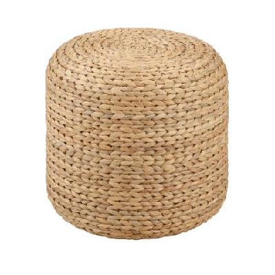 cleo ottoman low foot stool round - natural