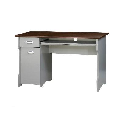 cody modern study writing computer office desk 120cm - grey and rosewood