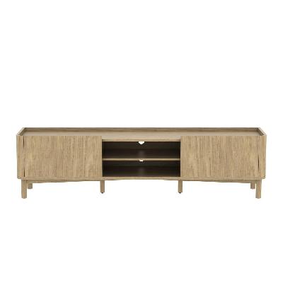 colony lowline tv stand entertainment unit 180cm 2-doors oak