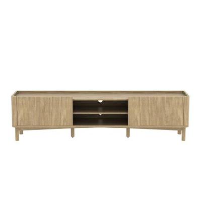 colony lowline tv stand entertainment unit 180cm 2-doors oak
