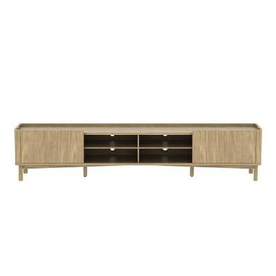 colony lowline tv stand entertainment unit 220cm 2-doors oak
