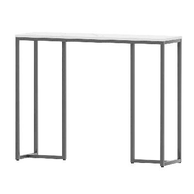console table hallway table with marble effect tabletop white entry table
