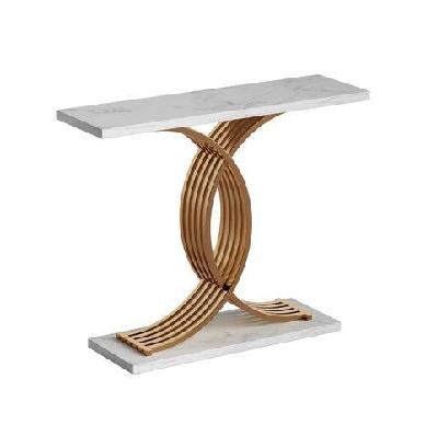 console table marble effect whiteandgold