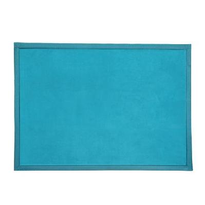 coral velvet area rug | 150x200cm | thick 3cm padding | non-slip (blue)