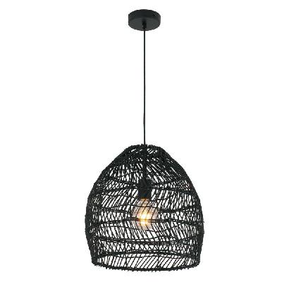 coup pendant lamp light interior es 40w rattan ellipse mtte black od340mm x l250mm