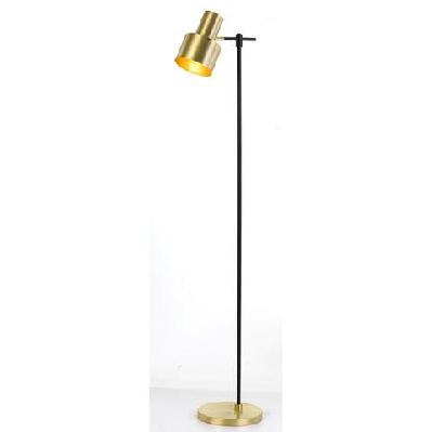 croset industrial standing floor lamp light metal black gold gloss matte