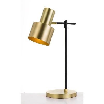 croset industrial table desk lamp light metal black gold gloss matte