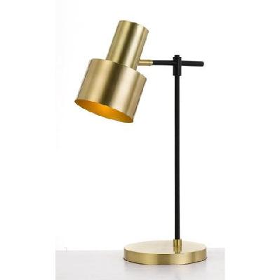 croset industrial table desk lamp light metal black gold gloss matte
