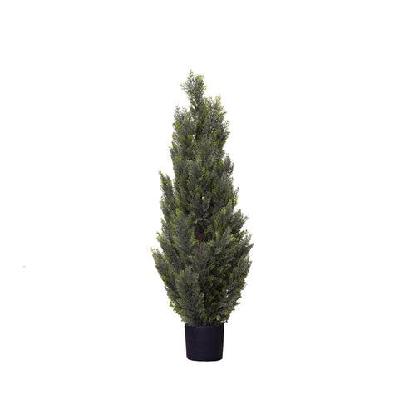 cypress pine 120cm artificial faux plant tree decorative in pot green