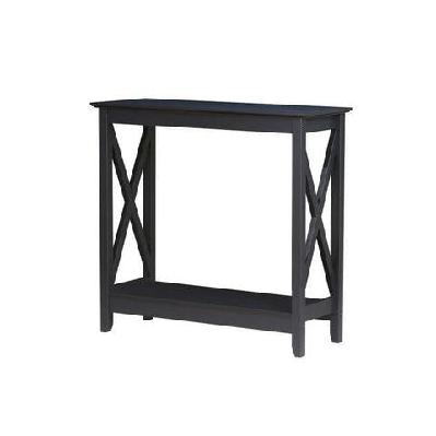 cyrus wooden hallway console hall table black oak
