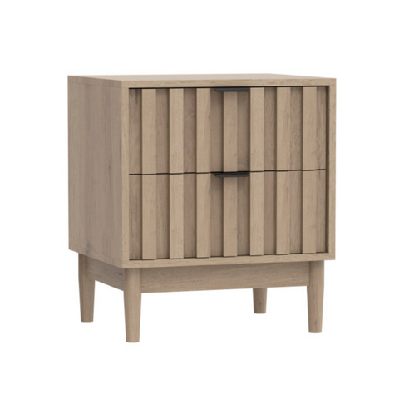 dalia modern 2-drawer nightstand bedside table oak