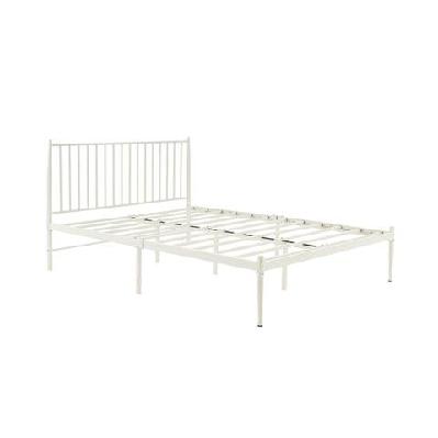 dallas bed frame - white, queen queen