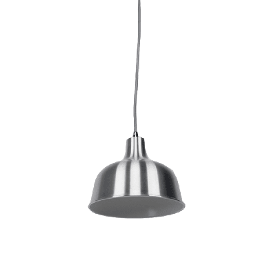 danica classic dome metal cord drop pendant light lamp - aluminium