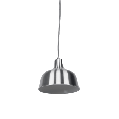danica classic dome metal cord drop pendant light lamp - aluminium