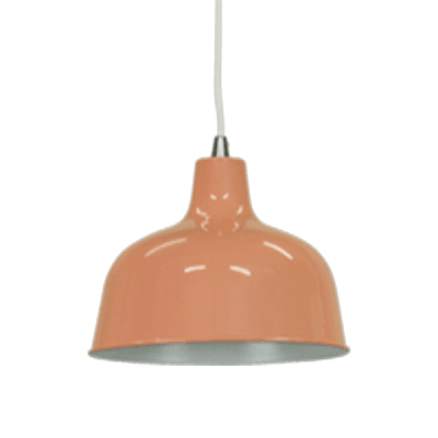 danica classic dome metal cord drop pendant light lamp - beige red