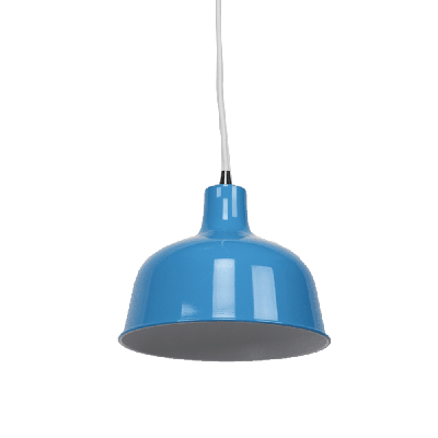 danica classic dome metal cord drop pendant light lamp - light blue