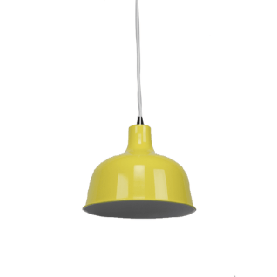 danica classic dome metal cord drop pendant light lamp - luminous yellow