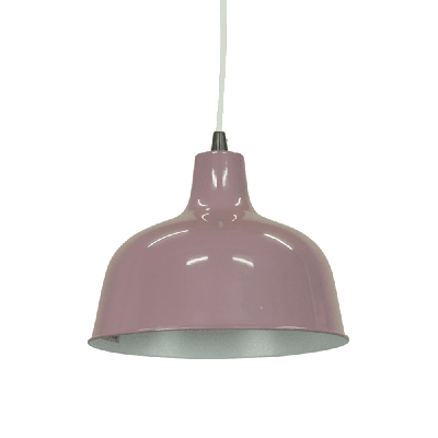 danica classic dome metal cord drop pendant light lamp - pastel violet