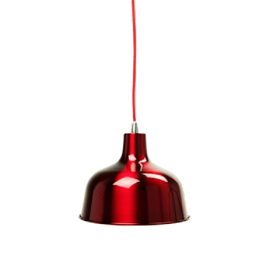 danica classic dome metal cord drop pendant light lamp - wine red