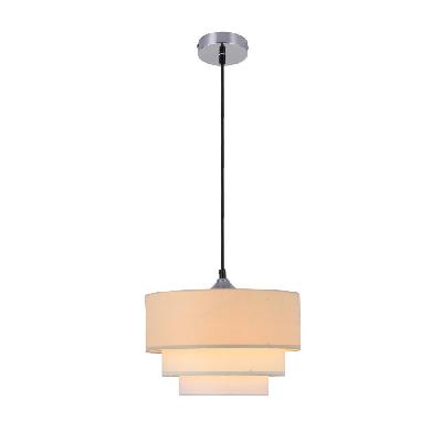 dawson 1lt hanging pendant lamp fabric shade - off white