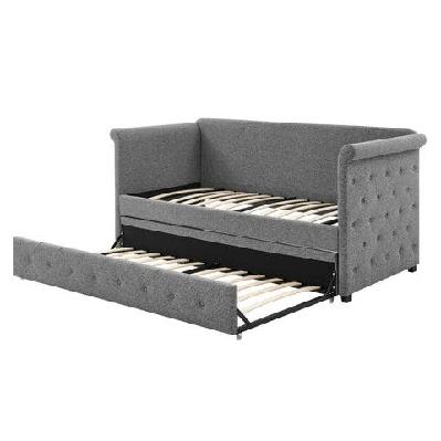 daybed and pull out trundle - charcoal