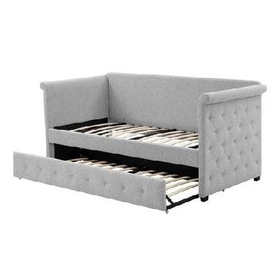 daybed and pull out trundle - light grey