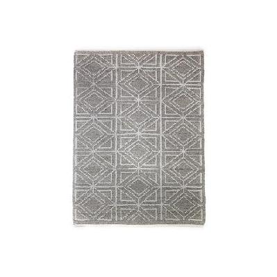 diamond hand woven wool blend rug - 200cm x 290cm