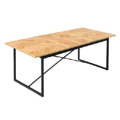 extendable dining table rectangle | seats up to 10 - brown (150–210 cm)