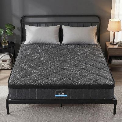 double mattress 25cm pocket spring latex euro top medium firm bed