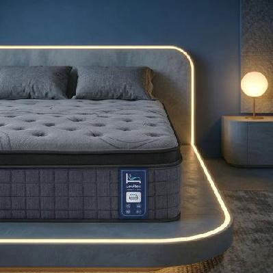 double mattress 33 cm 7-zone pocket spring 8.0 extra firm with dual-row edge support and breathable knit cover