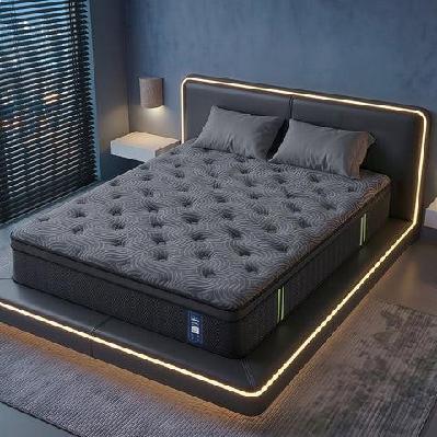 double mattress 34 cm 5-zone pressure relief&nbsp; pocket spring with reinforced edge support and breathable gel memory foam hybrid mattress