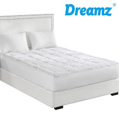 dreamz bamboo pillowtop mattress topper protector waterproof cool cover double