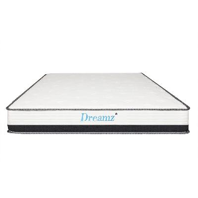 dreamz bedding mattress spring double size premium bed top foam medium soft 21cm