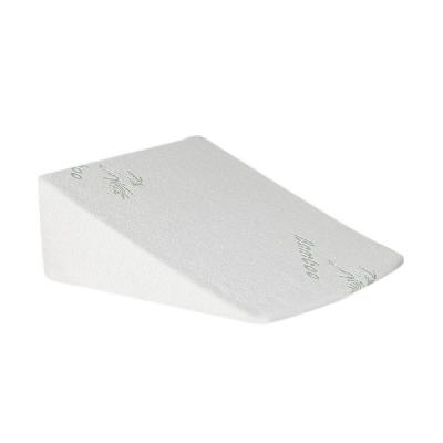 dreamz bedding wedge pillow memory foam cushion back neck support bamboo 25cm