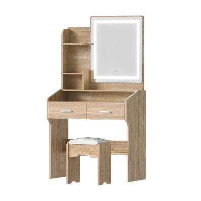dressing table set stool led wood