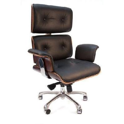eames replica executive manager luxury office work chair rose wood - black