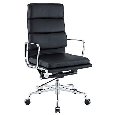 eames replica soft pad management office chair - high back - black