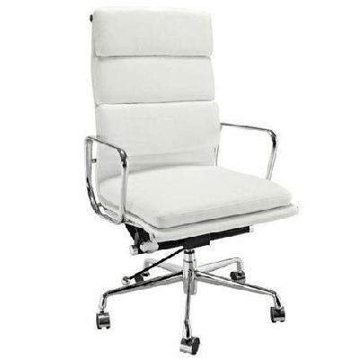eames replica soft pad management office chair - high back - white