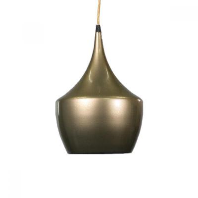 eva elegant metal wine glass pendant light lamp - pearl gold